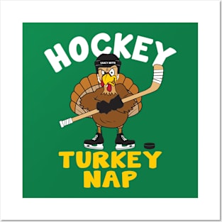 Hockey Turkey Nap Thanksgiving Posters and Art
